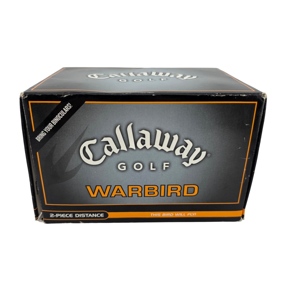 Callaway Warbird Golf Balls Unisex 12 Pack White LIKE NEW Logo Distance 2-Piece